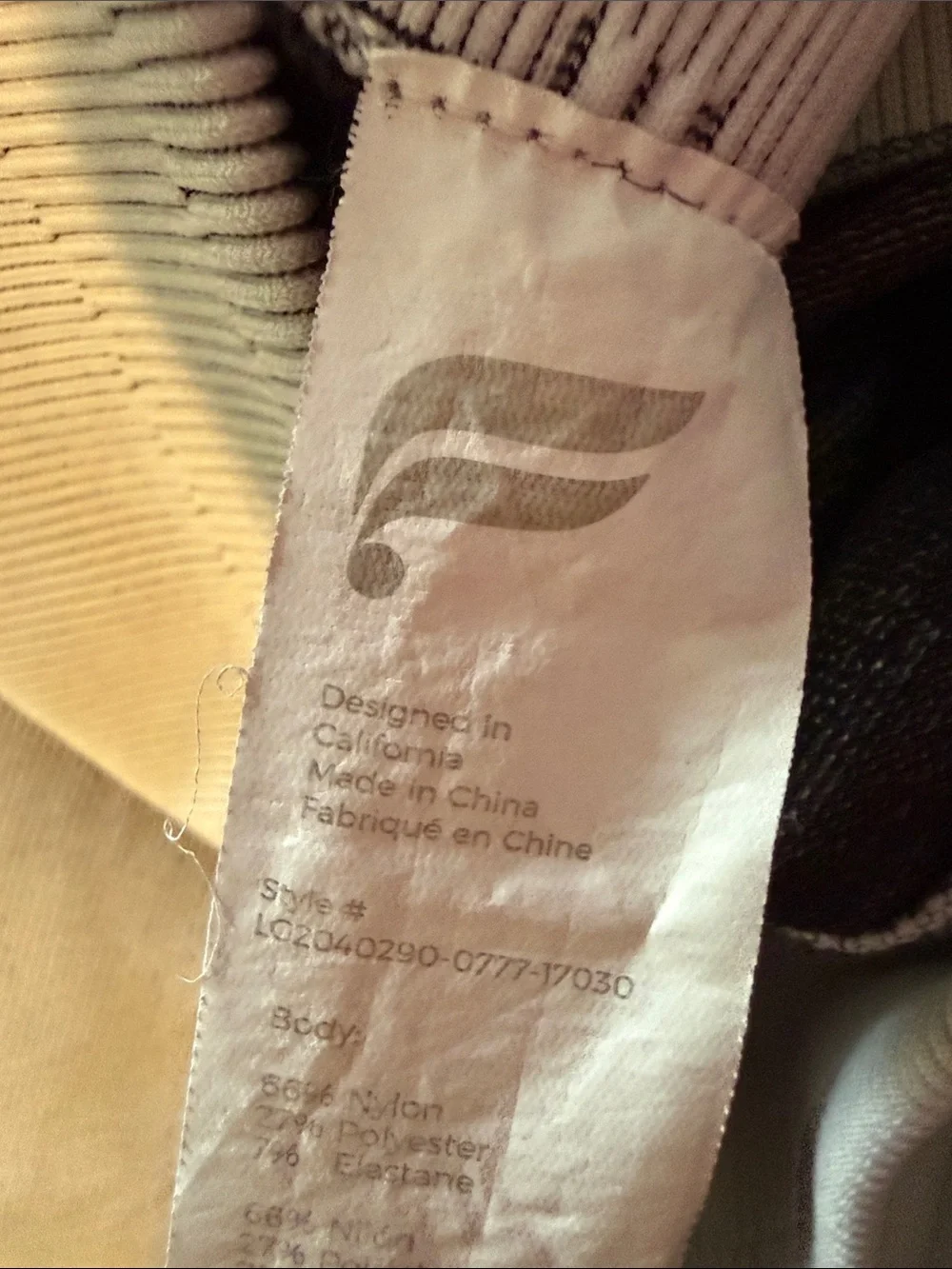 Fabletics Light Gray Star Gradient Leggings small